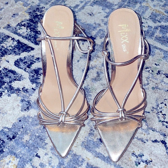 MIXX SCHUZ SEXY ROSE GOLD TIE UP SANDAL - Picture 4 of 4